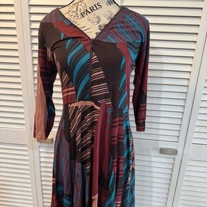 Boutique Brand Multicolor Patterned Women's Dress Medium